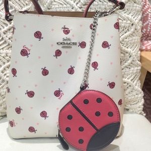 Coach lady bug bucket purse